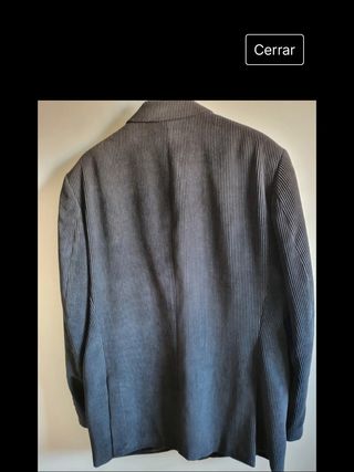 Chaqueta pana azul vintage