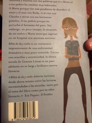 Libro billete de ida y vuelta 