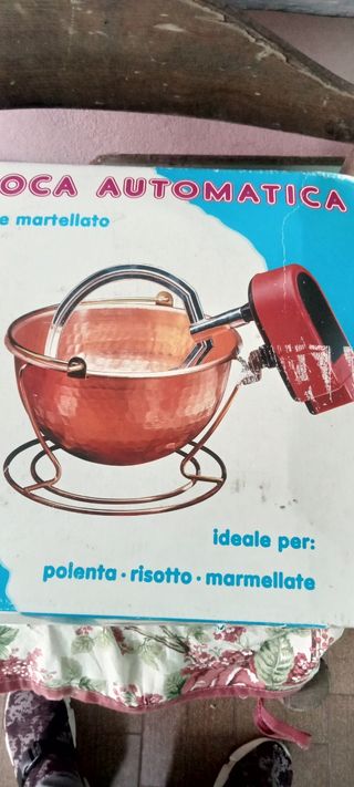 Cuoca automatica paiolo in rame