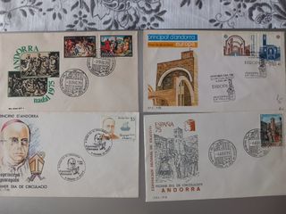 Filatelia Sobres de Andorra Antiguos