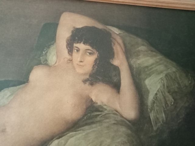 Impresionante Óleo Antiguo - Desnudo Femenino