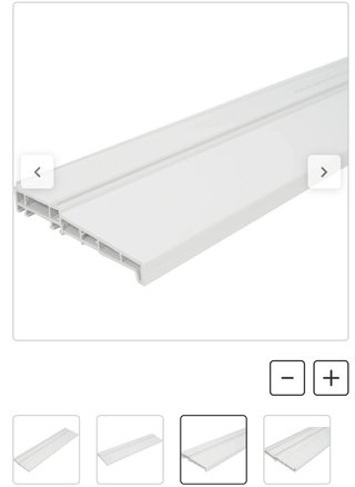 Vierteaguas blanco pvc 2 uds