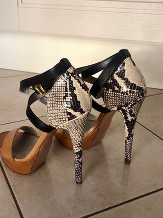 Scarpe con tacco in vera pelle Ovye