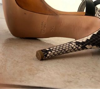 Scarpe con tacco in vera pelle Ovye