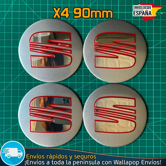 X4 Emblemas Sea 90mm Tapacubos Pegatinas Llantas