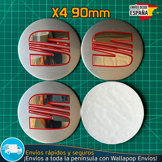 X4 Emblemas Sea 90mm Tapacubos Pegatinas Llantas