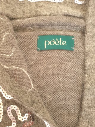 Jersey de angora con lentejuelas