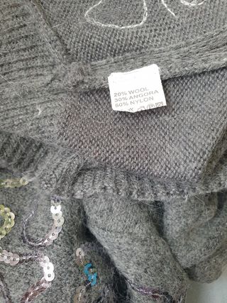 Jersey de angora con lentejuelas