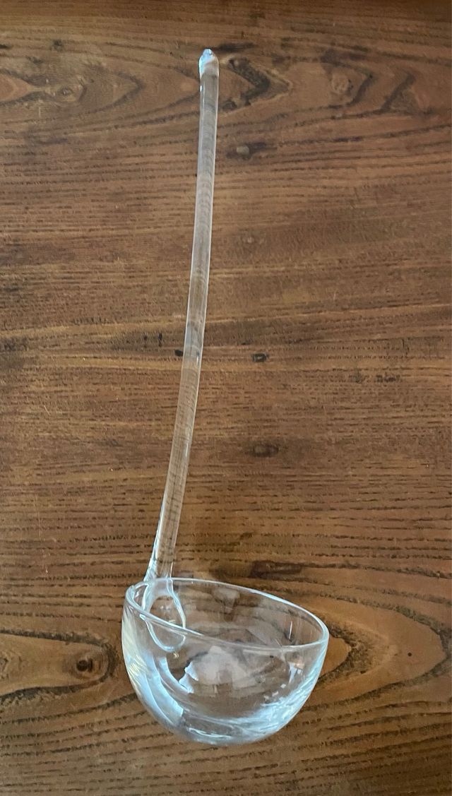 Mestolo in cristallo