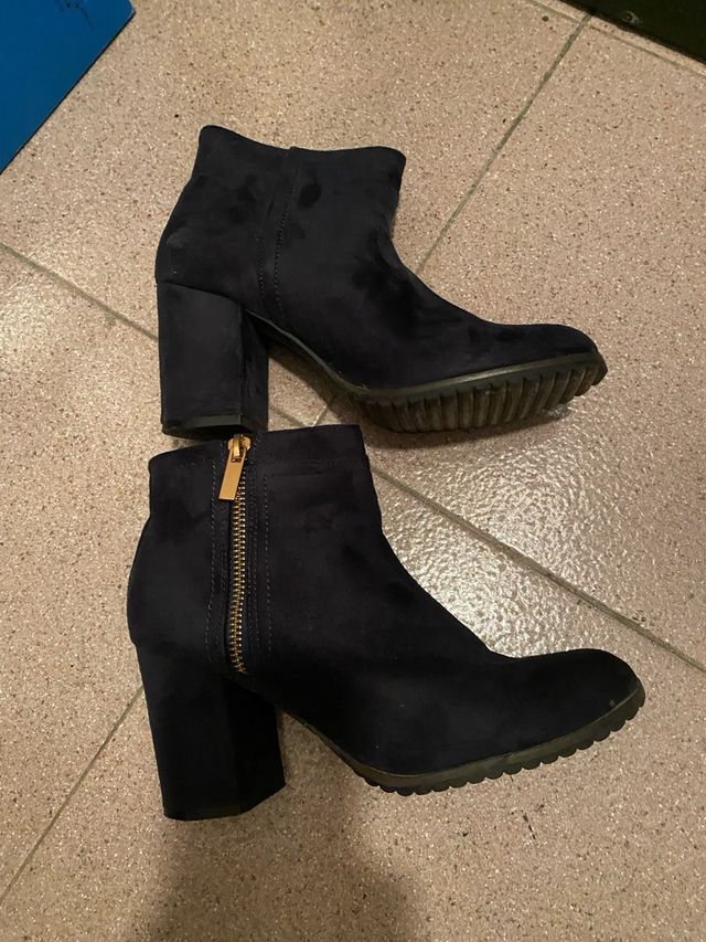 Botines antes azul marino