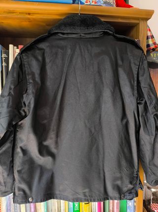 Cazadora hombre negra