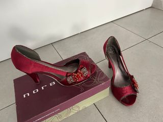 zapatos fiesta burdeos 39