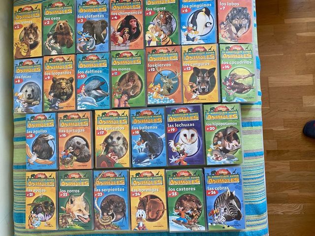 26 VHS El maravilloso mundo de los animales Disney