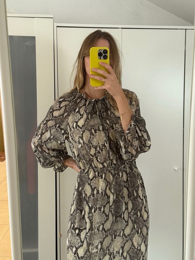 Vestido animal print Zara