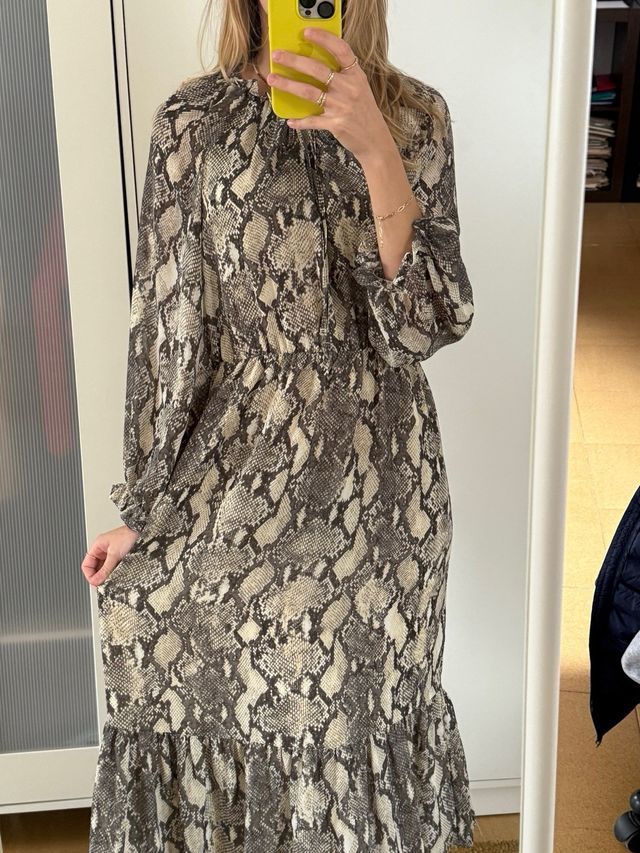 Vestido animal print Zara