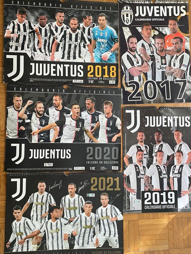 Calendario Juventus dal 2017 al 2021