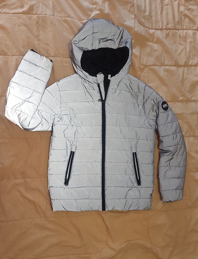 Chaqueta gris reflectante