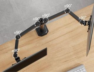 Soporte para doble monitor HUANUO