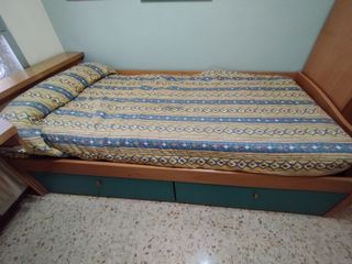 CAMA JUVENIL DE 90 CON CAJ0NES Y COLCHON
