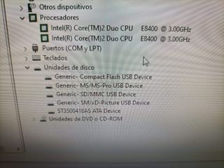 Intel(R) Core(TM)2 Dúo CPU E8400 3.00GHz