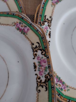 Set de Postre Ingles Antiguo Roslyn China