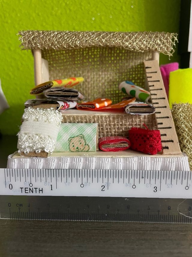 Puesto de navidad para belenes: telas