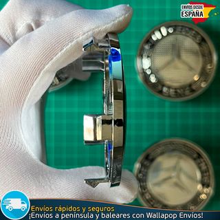 X4 Tapacubos Mercedes Benz 68mm Tapas de Llantas