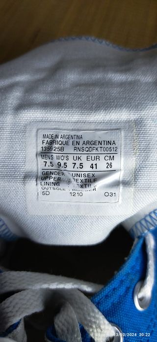 CONVERSE ALL STAR "Chuck Taylor" 7'5 (41) Azul