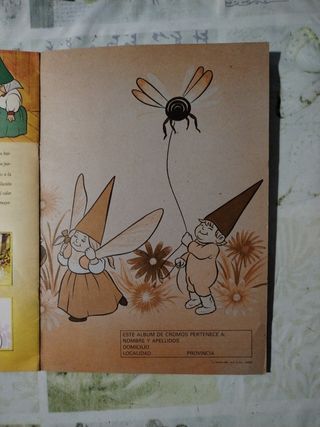 Album cromos Danone David el Gnomo