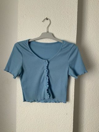 Camiseta azul bebe de shein