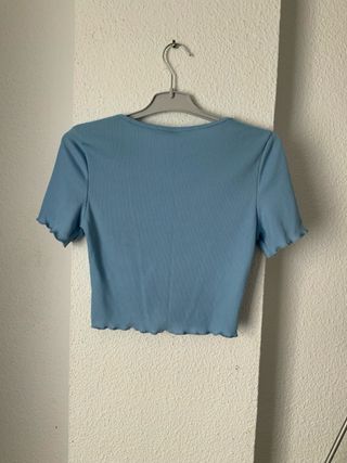 Camiseta azul bebe de shein