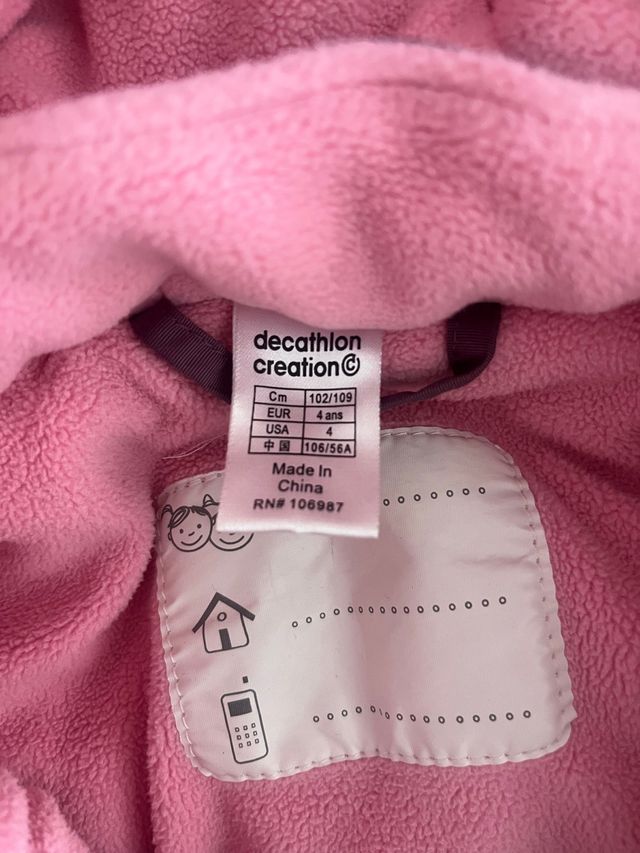 Buzo de niña de nieve