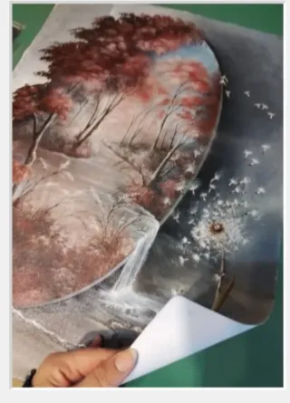 Quadro Dipinto su foglio di tela