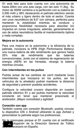 Patinete eléctrico NUEVO