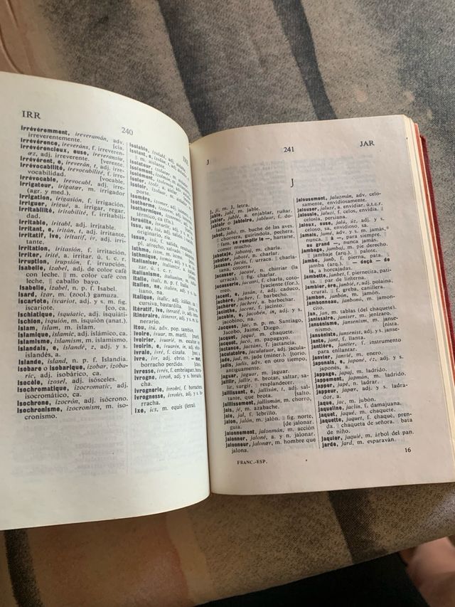 Diccionario de frances - español