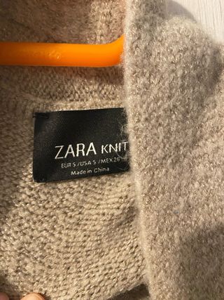 Cardigan mujer beige