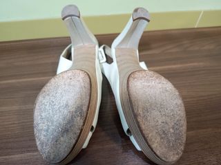 Sandalias tacón/plataforma piel