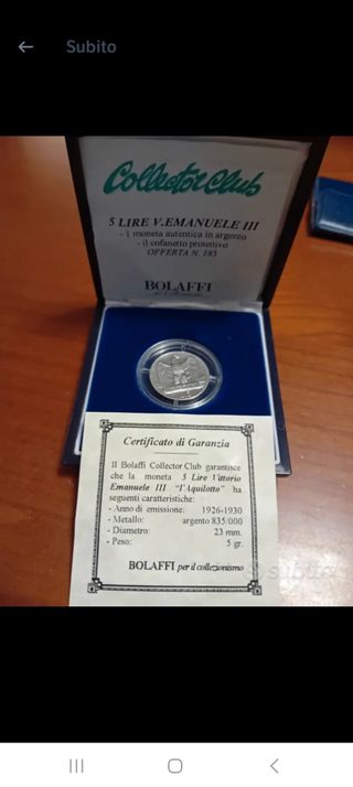 5 lire l'aquilotto