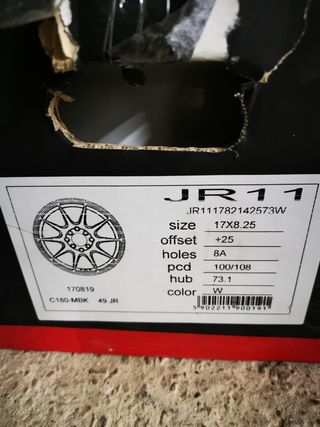 Vendo o cambio Llantas JR 11