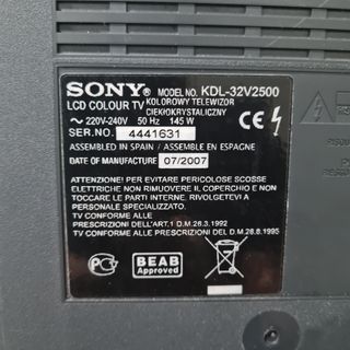 TV SONY BRAVIA 32' KDL32V2500
