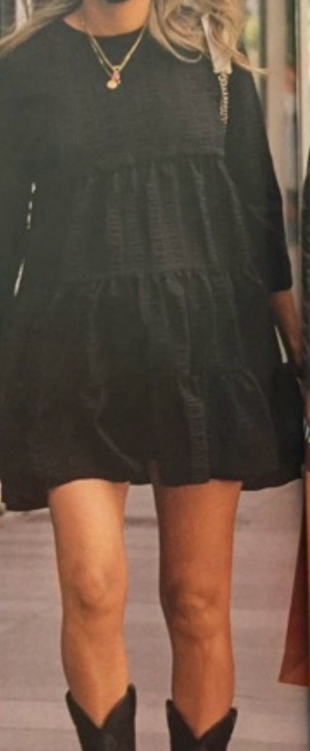 Vestido negro de Zara