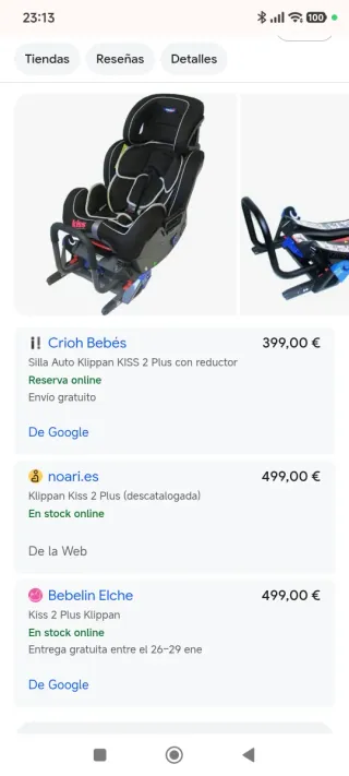 Máx seguridad bebé a contramacha Klippan2, 0-4 año