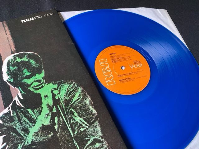 DAVID BOWIE Stage LIVE 1978 doppio vinile blu  