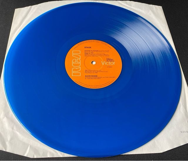 DAVID BOWIE Stage LIVE 1978 doppio vinile blu  