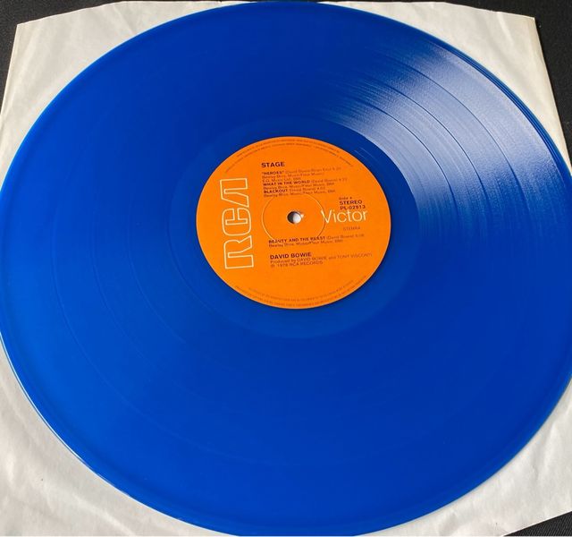 DAVID BOWIE Stage LIVE 1978 doppio vinile blu  