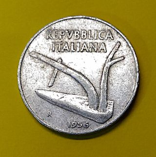 Monete Italiane da 10 Lire (spighe) 1953 e 1956