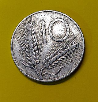 Monete Italiane da 10 Lire (spighe) 1953 e 1956