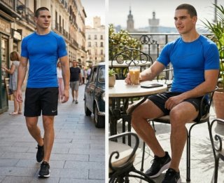 Camiseta Deportiva Manga Corta Nike Pro Térmica.