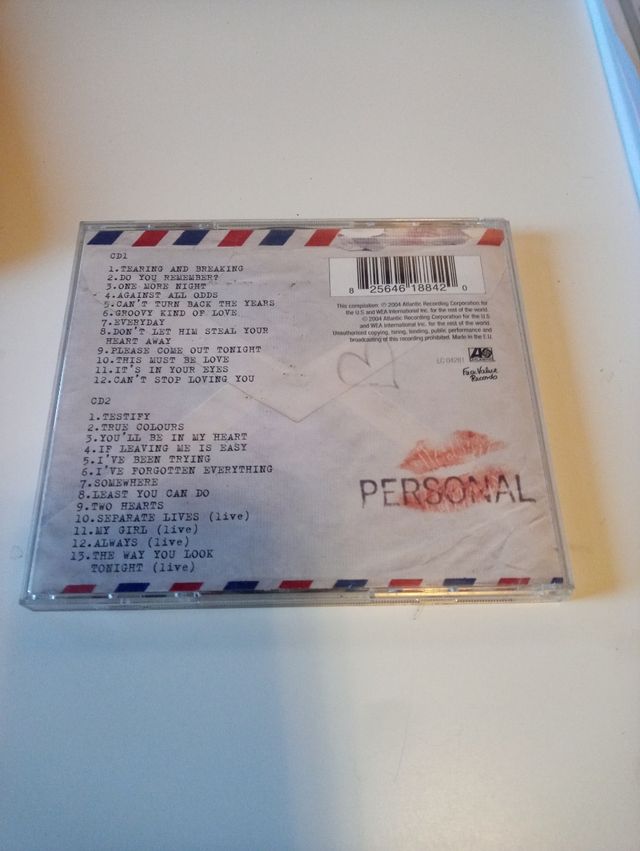 CD Love Songs Phil Collins 2cd