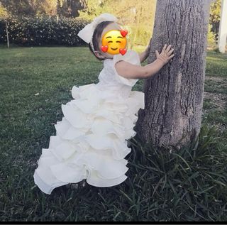 Vestido novia bautizo 